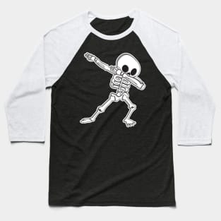 'Dabbing Skeleton' Awesome Costume Halloween Baseball T-Shirt